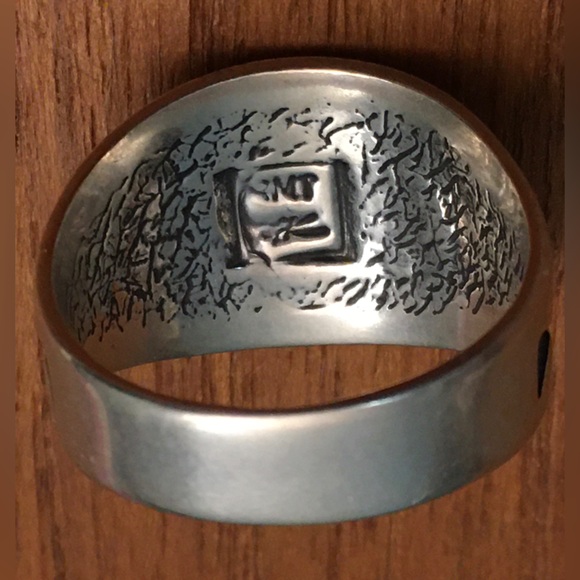 NOS Vtg Silver BEAR RING Roderick Tenorio RMT 925 Sterling Sz.12